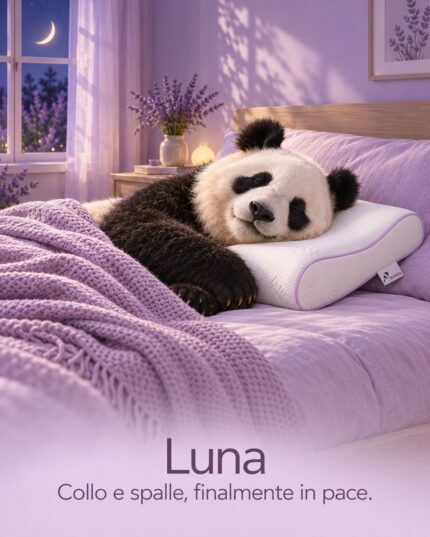 Cuscino ergonomico e ortopedico in memory foam Luna Buonanotte