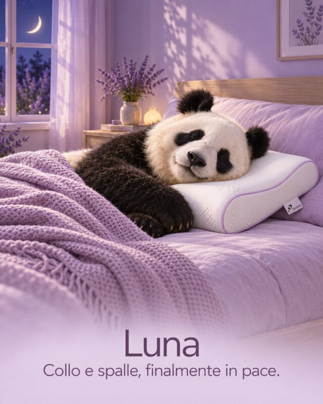 Cuscino ergonomico e ortopedico in memory foam Luna Buonanotte