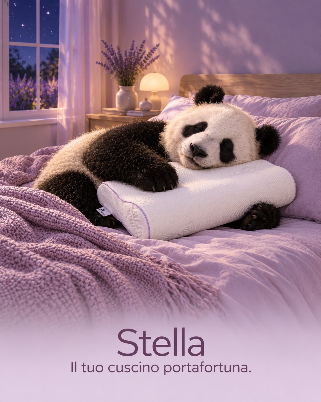 Stella – copertina Buonanotte Cuscino ergonomico e ortopedico in memory foam Stella Buonanotte